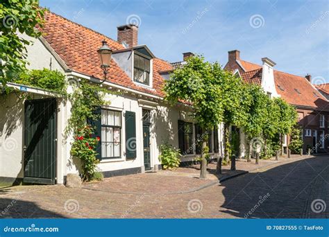 Street Scene In Old Town Of Amersfoort Netherlands Editorial Image
