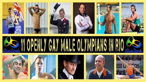 11 openly gay male olympians at the 2016 rio games youtube