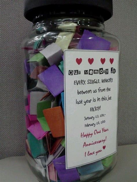 The gift is a cute thing to get your girlfriend for one year anniversary. Diy anniversary gift, Girlfriend anniversary gifts ...