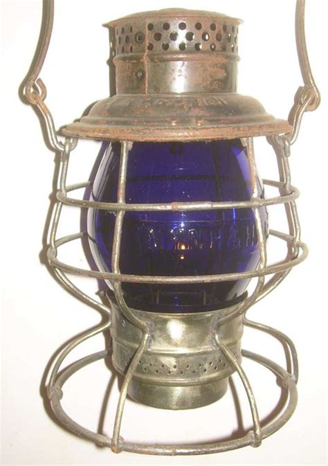 New Haven Blue Cast Globe Railroad Lantern