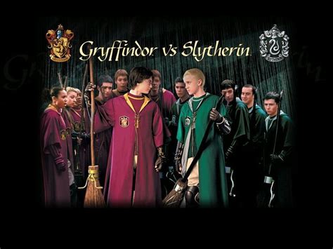 Gryffindor Vs Slytherin Quidditch Wallpaper 24332068 Fanpop