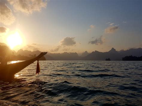 Cheow Lan Lake In The Khao Sok National Park Was