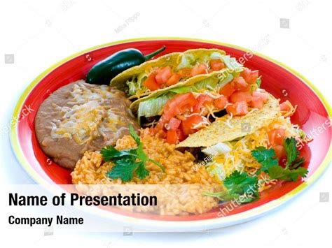 Colorful Tacos Mexican Food Powerpoint Template Colorful Tacos