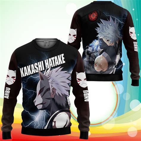 Kakashi Anbu Sweatshirt Naruto Anime Sweater Robinplacefabrics