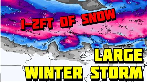 New Updates Very Significant Snowstorm For Upper Great Lakes And Northeast 1 Ft Of Snow