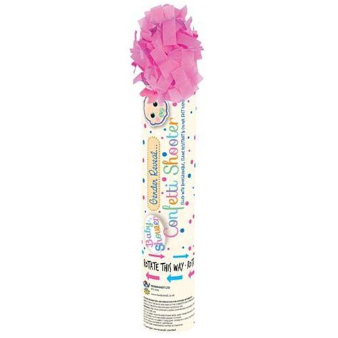 Pink Paper Confetti Cannon Its A Girl Gender Reveal