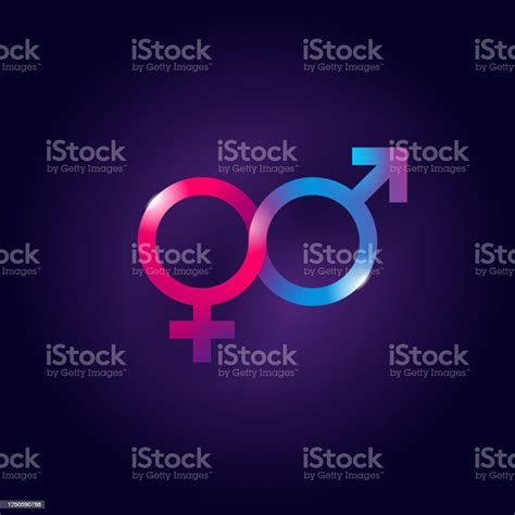 Gender Equality Concept Male And Female Sign Stock Illustration