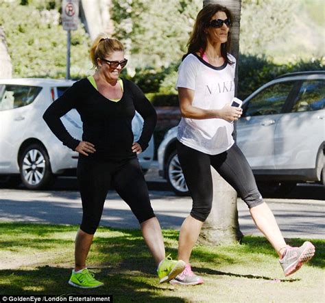 Baywatchs Nicole Eggert Works Out At A Santa Monica Park Daily Mail