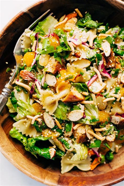 We've compiled a list of 20 chicken pasta recipes, and all i can say is that i've been seriously missing out. Sesame Chicken Pasta Salad with Ginger Dressing Recipe ...