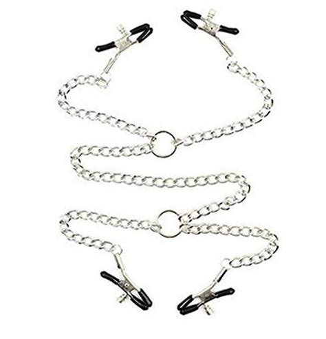buy nipple clamps fetish nipples teasers chain clit bondage nipple clips sexy bell bra delights