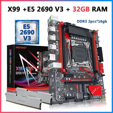 Machinist X99 Motherboard With Xeon E5 2690 V3 Cpu 32gb Ddr4 2133mhz