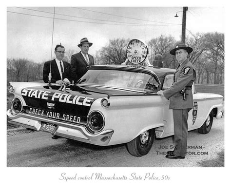Sspeed Control Massachusetts State Police 50s Old Police Cars Ford
