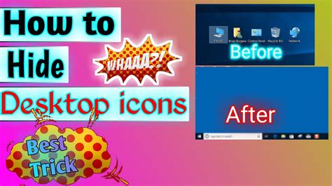 How To Hide Desktop Icons Very Easy Way Youtube