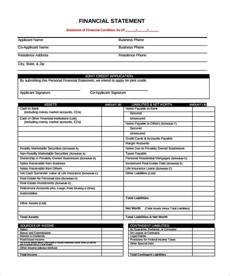 Maybe you would like to learn more about one of these? 8+ Financial Statement Samples, Examples, Templates ...
