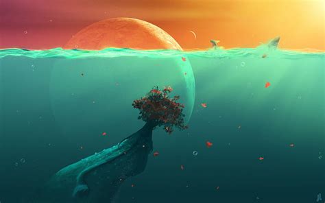 2k Free Download Deep Ocean Cute Colorful Ocean Deep Relax Hd