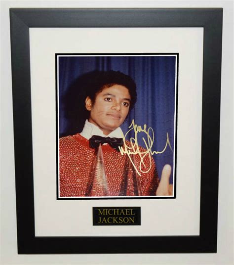 1 Michael Jackson Signed 8×10 Photograph Rock Star Galleryrock Star