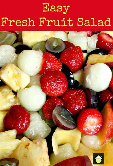 Easy Fresh Fruit Salad Lovefoodies