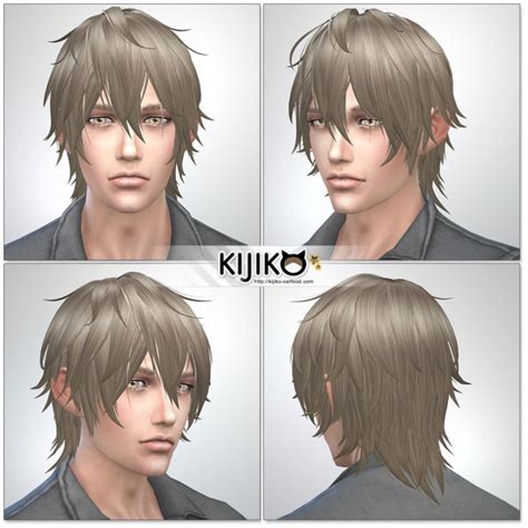 Kijiko Sims Night Fog Ts4 Edition Hairstyle The Sims 4 Catalog