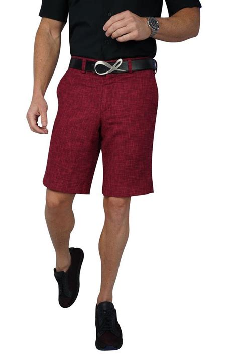 Cranberry Cardinale Lino Tweed Shorts ShopperBoard
