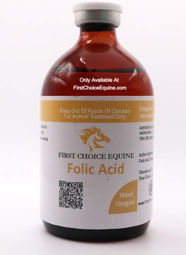 Folic Acid 15mgml 100ml First Choice Equine