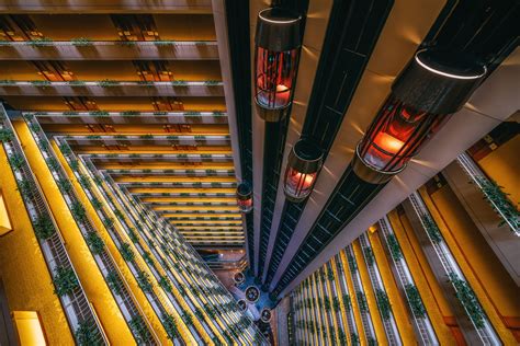 The Grand Atrium Interior View Of A 5 Star Hotel In Singapores