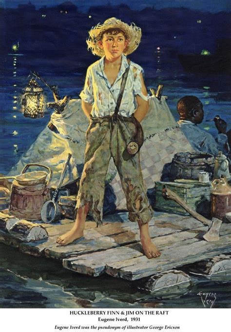 Mark Twain 1835 1910 Illustrations Illustration Art Nc Wyeth Norman