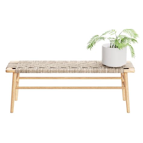 Woven Rope Bench 3d Model Cgtrader
