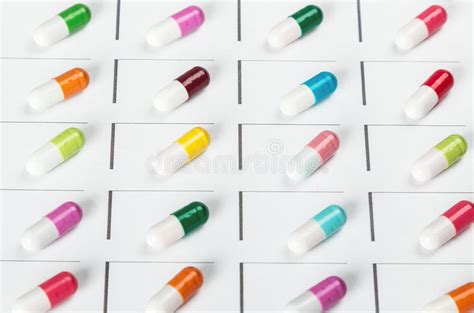 Different Colors Of The Pill Stock Image Image Of Pharmaceutical