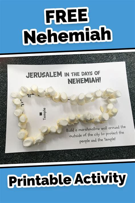Nehemiah Bible Printable Activity Sheet And Craft Idea For Children