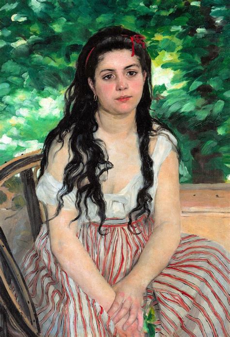 Renoir 1868 The Bohemian Canvas Print Fade Resistant Hd Art Print Or