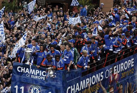 Chelsea have won the champions league for the second time in their history. Champions of Europe Chelsea return to heroes' welcome with ...