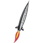 Colorful Missle Vector Image Free SVG