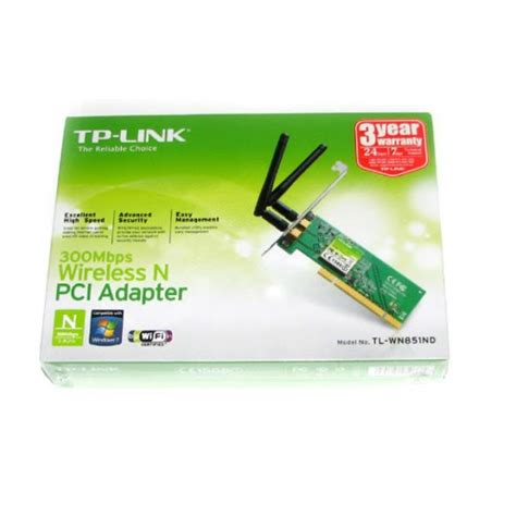Tp Link 300mbps Wireless N Pci Adapter Tl Wn851n Adapter View