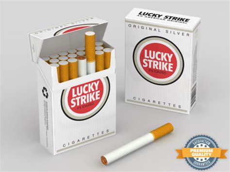 Zigaretten Lucky Strike Lights 3d Modell Turbosquid 668565