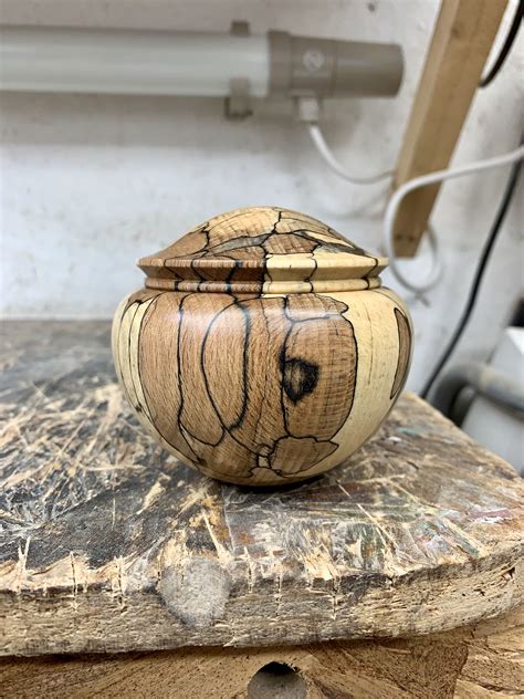 Spalted Beech Lidded Box By George Watkins Woodworking Shop