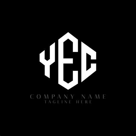 Yec Letter Logo Design With Polygon Shape Yec Polygon And Cube Shape