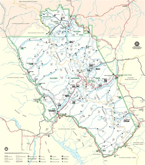 Filemap Of Glacier National Park Wikimedia Commons