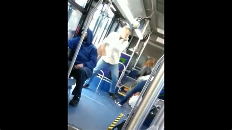 Guy Hits Girl In The Head With A Purse On The Bus Youtube