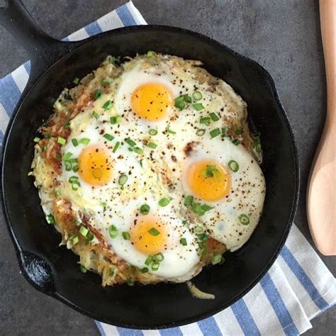 Cheesy Hash Brown Eggs Healthier Dishes