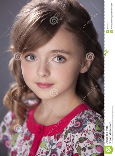 Portrait Of Beautiful Teen Girl Stock Photo Image Of