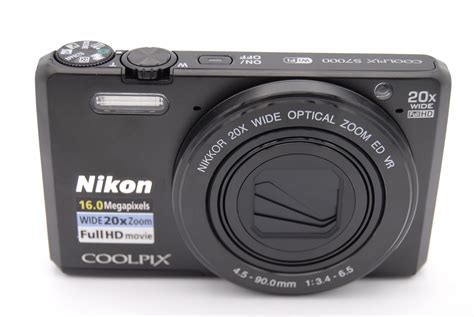Nikon Coolpix S7000 16mp 3screen 20x Zoom Digital Camera Black Ebay