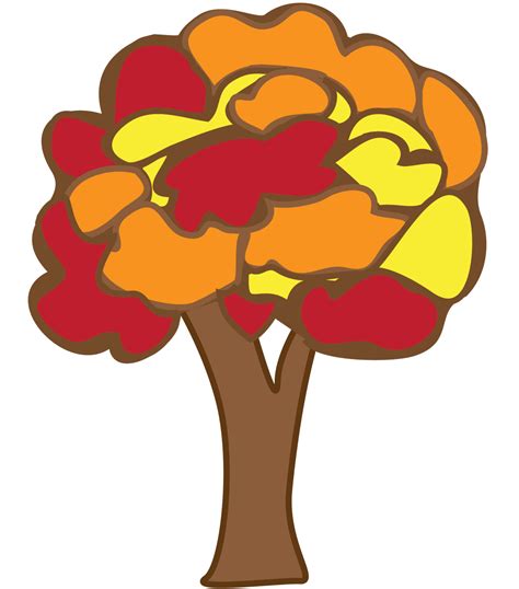 Eridoodle Designs And Creations Block Colored Autumn Tree