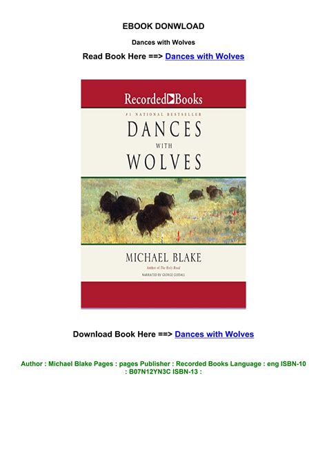 Epub Pdf Dances With Wolves By Michael Blake On Kindle New Version By Shimomuraotsune Issuu