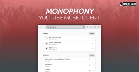 Play Music From Youtube On Linux With Monophony Omg Linux
