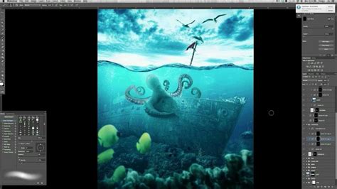 Create A Realistic Underwater Composite In Photoshop Youtube