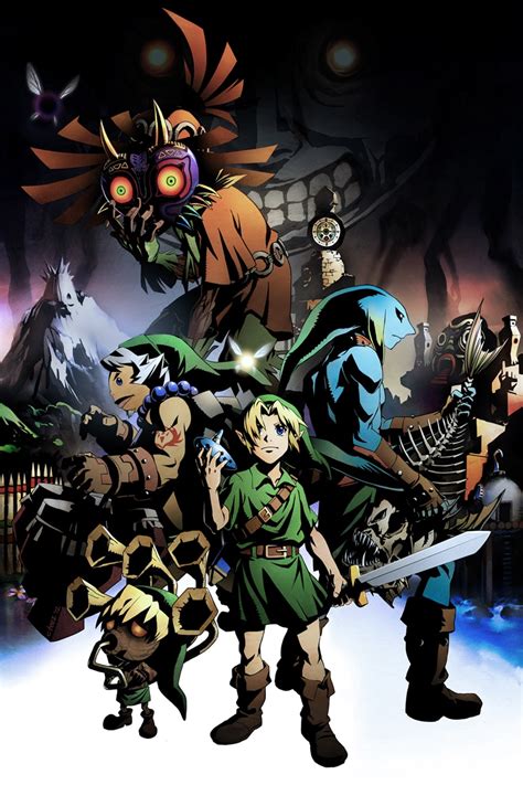 The Legend Of Zelda Majoras Mask 3d Artwork Game Poster Print On Silk