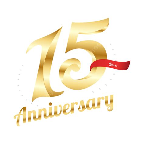 15th Anniversary Logotype Template Design 15th Anniversary 15th Year