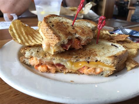 Lobster Grilled Cheese With Havarti Cheesewisconsin Chedder And Bacon