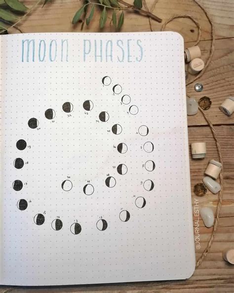 25 Stellar Moon Phase Spreads For Your Bullet Journal My Inner Creative