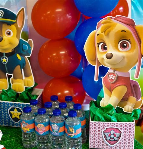 Diy Paw Patrol Party Decoration Centerpieces Free Printables Included